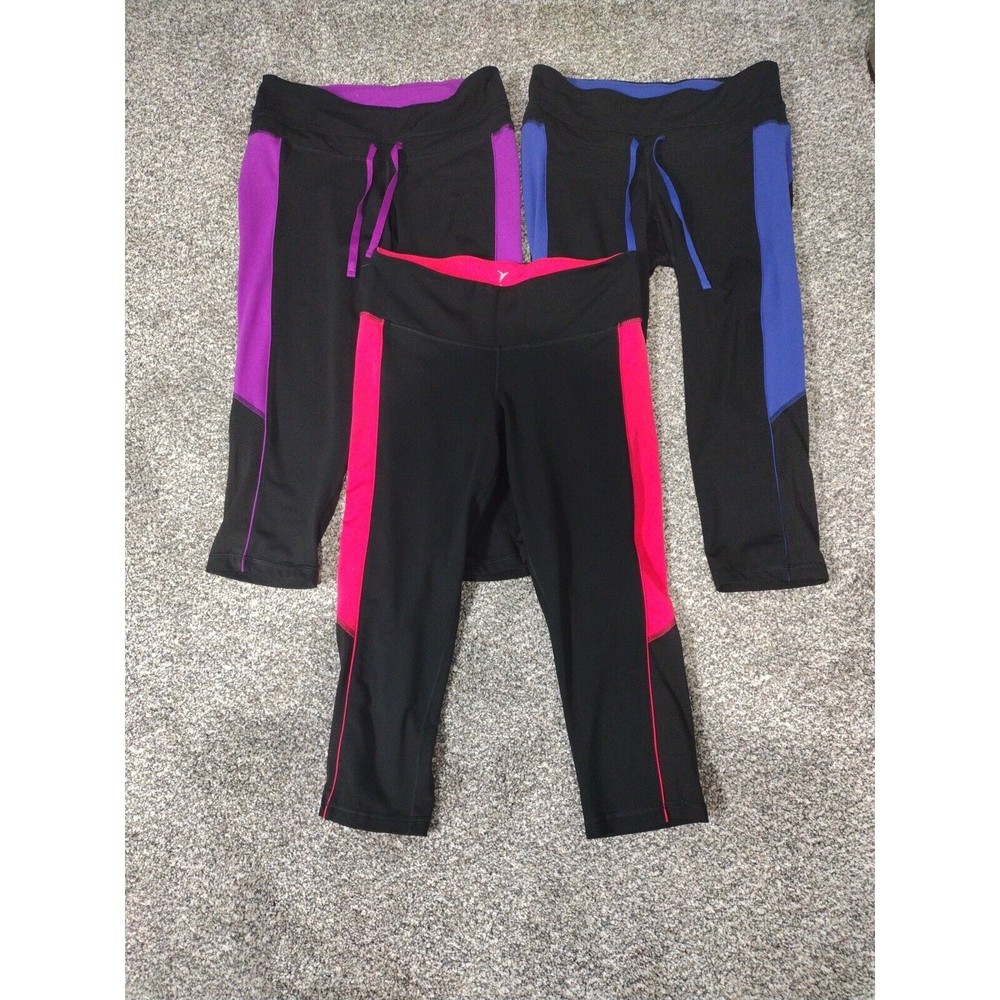 Old Navy Active Color Block Capris Size Medium